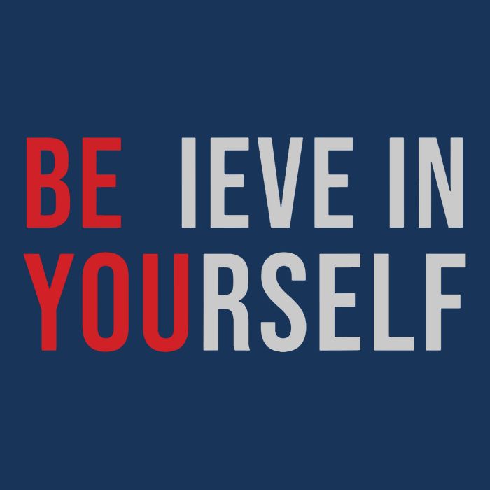 Be You Believe In Yourself Positive Quote Affirmation Apron
