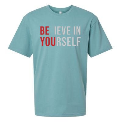 Be You Believe In Yourself Positive Quote Affirmation Sueded Cloud Jersey T-Shirt