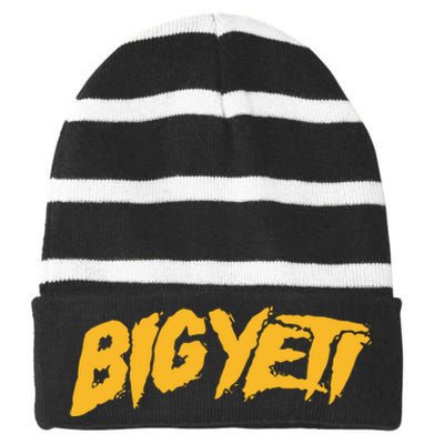 Big Yeti Striped Beanie with Solid Band