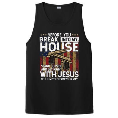 Before You Break Into My House Jesus Gun Owner Lover PosiCharge Competitor Tank