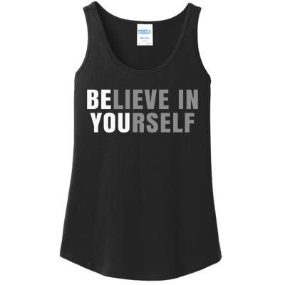 Be You Believe In Yourself Positive Message Quotes Sayings Ladies Essential Tank