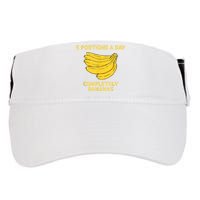 Banana Yellow Bunch Bananas Fruit Lover Adult Drive Performance Visor