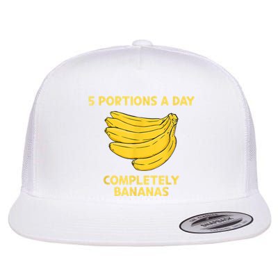 Banana Yellow Bunch Bananas Fruit Lover Flat Bill Trucker Hat