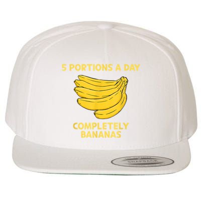 Banana Yellow Bunch Bananas Fruit Lover Wool Snapback Cap