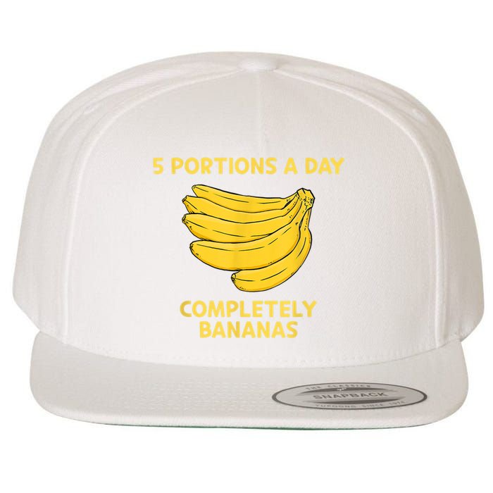 Banana Yellow Bunch Bananas Fruit Lover Wool Snapback Cap