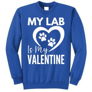 Black Yellow Chocolate Lab Is My Valentine's Day Labrador Cool Gift Sweatshirt