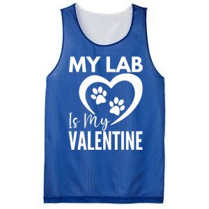 Black Yellow Chocolate Lab Is My Valentine's Day Labrador Cool Gift Mesh Reversible Basketball Jersey Tank