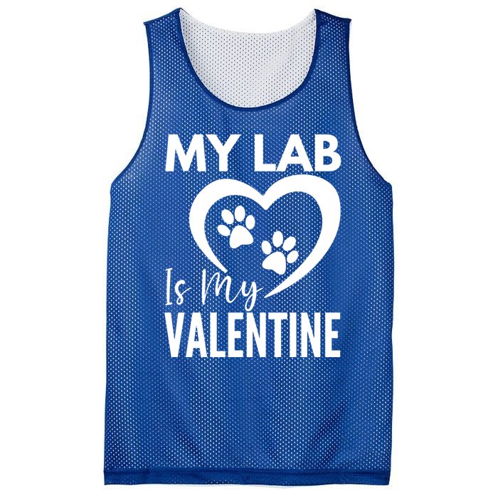 Black Yellow Chocolate Lab Is My Valentine's Day Labrador Cool Gift Mesh Reversible Basketball Jersey Tank