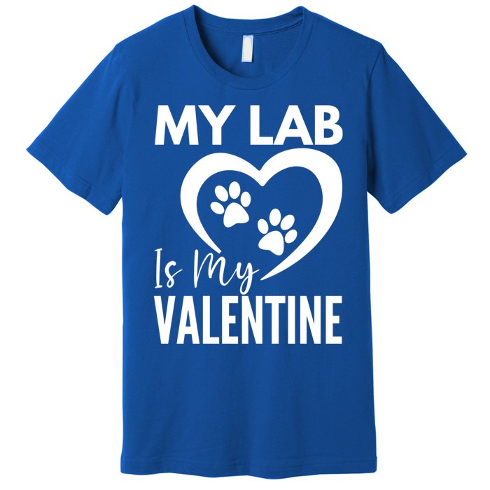 Black Yellow Chocolate Lab Is My Valentine's Day Labrador Cool Gift Premium T-Shirt