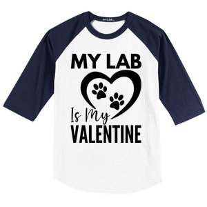 Black Yellow Chocolate Lab Is My Valentine's Day Labrador Cool Gift Baseball Sleeve Shirt