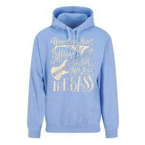 Bassist You Can Hear The Music But You Feel The Bass Guitar  Unisex Surf Hoodie