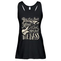 Bassist You Can Hear The Music But You Feel The Bass Guitar Ladies Essential Flowy Tank