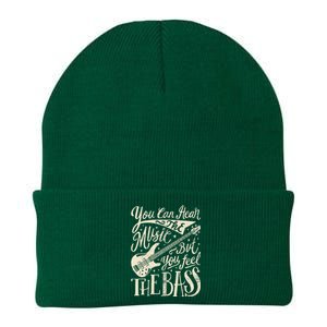 Bassist You Can Hear The Music But You Feel The Bass Guitar Knit Cap Winter Beanie