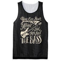 Bassist You Can Hear The Music But You Feel The Bass Guitar Mesh Reversible Basketball Jersey Tank