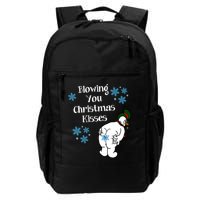 Blowing You Christmas Kisses Funny Snowman Backpack