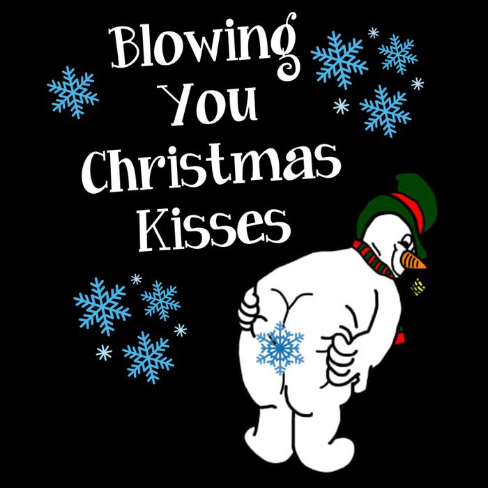 Blowing You Christmas Kisses Funny Snowman 16 in Basic Backpack
