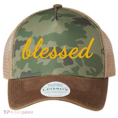 Blessed Yellow Christian Legacy Tie Dye Trucker Hat