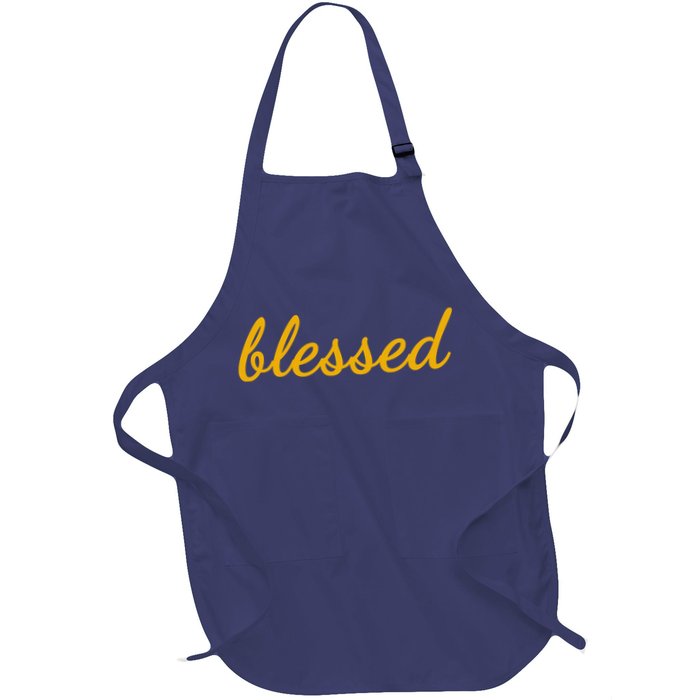 Blessed Yellow Christian Apron