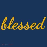 Blessed Yellow Christian Button