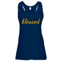 Blessed Yellow Christian Ladies Essential Flowy Tank