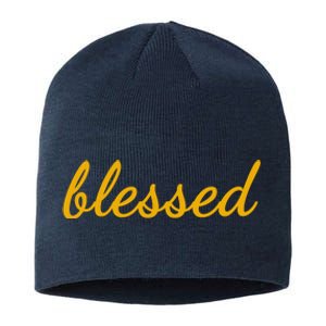 Blessed Yellow Christian Sustainable Beanie