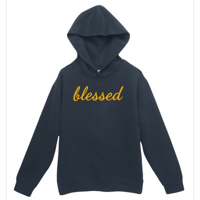 Blessed Yellow Christian Urban Pullover Hoodie