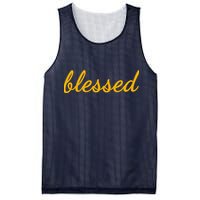 Blessed Yellow Christian Mesh Reversible Basketball Jersey Tank