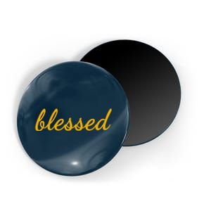 Blessed Yellow Christian Magnet