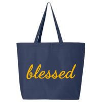 Blessed Yellow Christian 25L Jumbo Tote