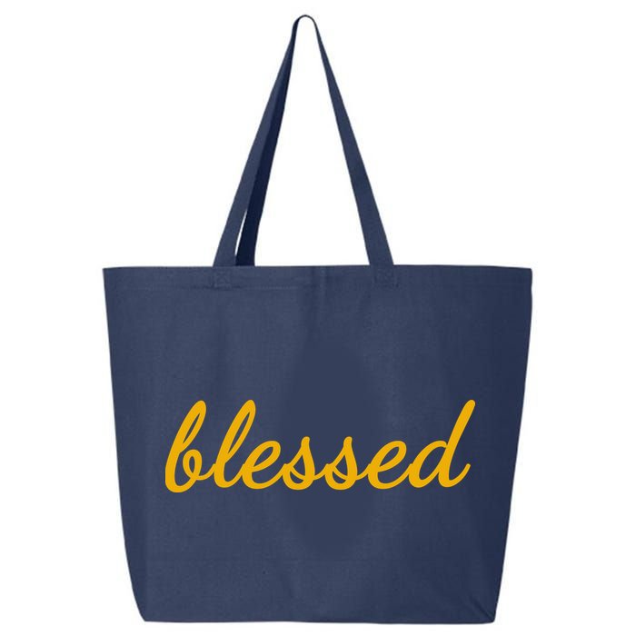 Blessed Yellow Christian 25L Jumbo Tote