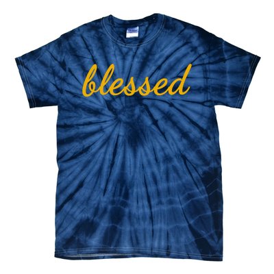 Blessed Yellow Christian Tie-Dye T-Shirt