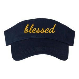 Blessed Yellow Christian Valucap Bio-Washed Visor