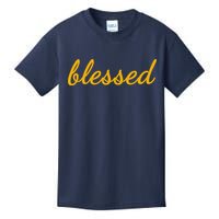 Blessed Yellow Christian Kids T-Shirt