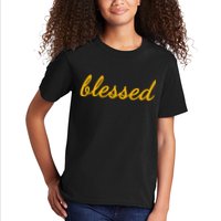 Blessed Yellow Christian Kids T-Shirt