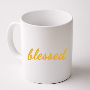 Blessed Yellow Christian Coffee Mug