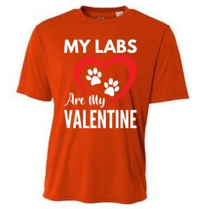 Black Yellow Chocolate Lab Are My Valentine's Day Labrador Gift Cooling Performance Crew T-Shirt