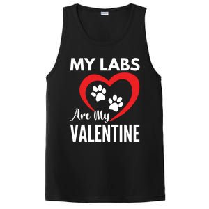 Black Yellow Chocolate Lab Are My Valentine's Day Labrador Gift PosiCharge Competitor Tank