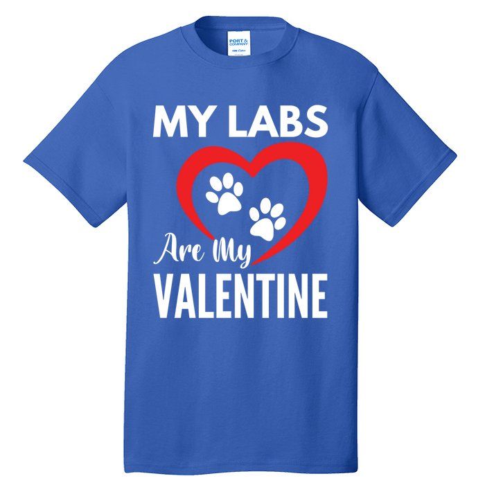 Black Yellow Chocolate Lab Are My Valentine's Day Labrador Gift Tall T-Shirt