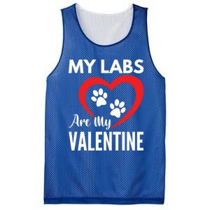 Black Yellow Chocolate Lab Are My Valentine's Day Labrador Gift Mesh Reversible Basketball Jersey Tank