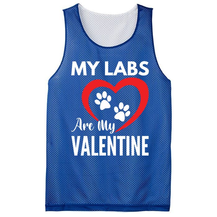 Black Yellow Chocolate Lab Are My Valentine's Day Labrador Gift Mesh Reversible Basketball Jersey Tank