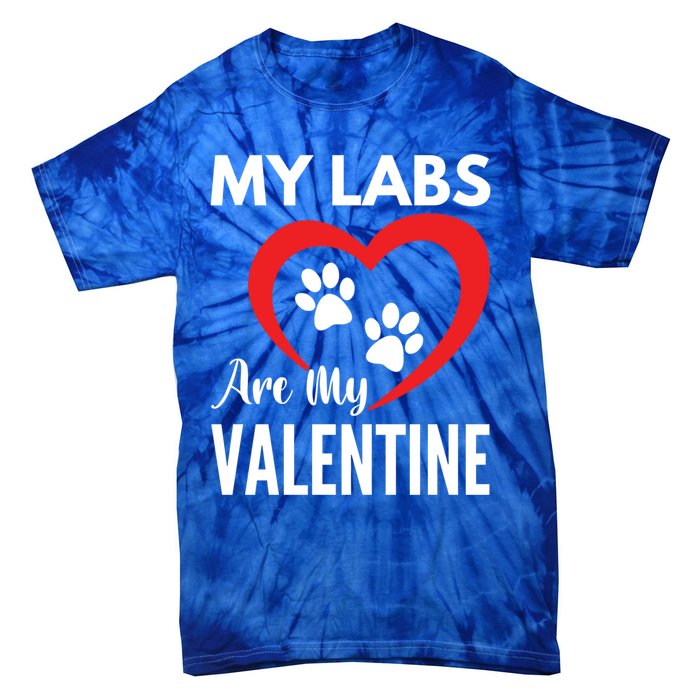 Black Yellow Chocolate Lab Are My Valentine's Day Labrador Gift Tie-Dye T-Shirt