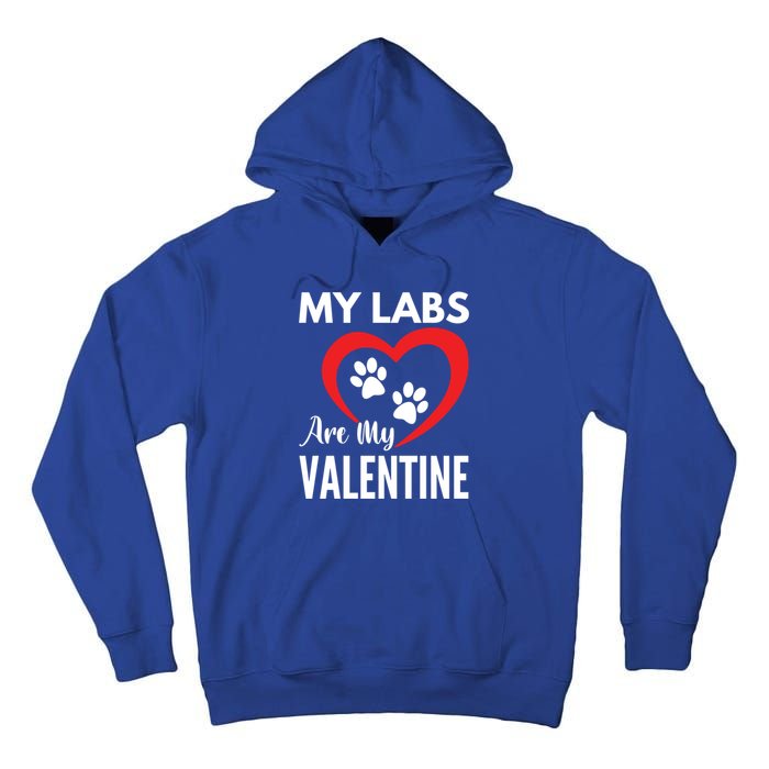 Black Yellow Chocolate Lab Are My Valentine's Day Labrador Gift Tall Hoodie