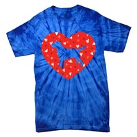 Black Yellow Chocolate Lab Heart Valentine's Day Labrador Meaningful Gift Tie-Dye T-Shirt