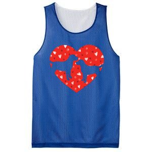 Black Yellow Chocolate Lab Heart Valentine's Day Labrador Gift Mesh Reversible Basketball Jersey Tank