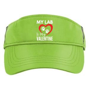 Black Yellow Chocolate Lab Is My Valentine's Day Labrador Gift Adult Drive Performance Visor