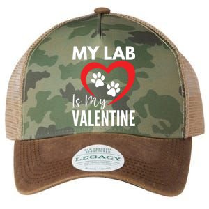 Black Yellow Chocolate Lab Is My Valentine's Day Labrador Gift Legacy Tie Dye Trucker Hat