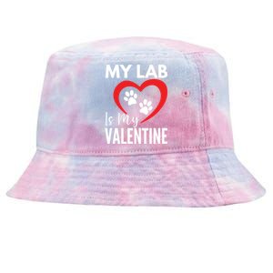 Black Yellow Chocolate Lab Is My Valentine's Day Labrador Gift Tie-Dyed Bucket Hat