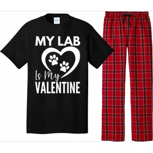 Black Yellow Chocolate Lab Is My Valentine's Day Labrador Gift Pajama Set