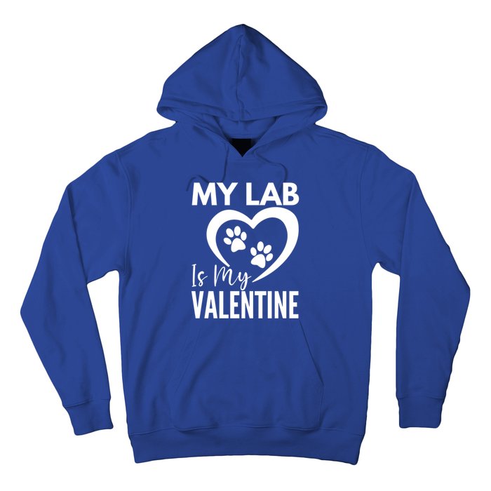 Black Yellow Chocolate Lab Is My Valentine's Day Labrador Gift Hoodie