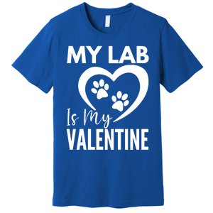 Black Yellow Chocolate Lab Is My Valentine's Day Labrador Gift Premium T-Shirt